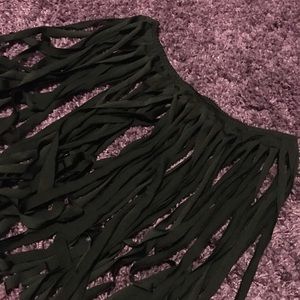 *SOLD* Black Fringe Skirt